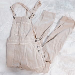 american eagle neutral overalls